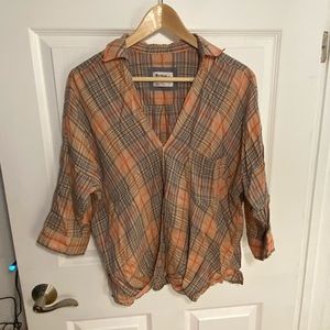 Anthropologie Faux Wrap Top